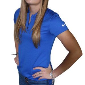 Blue Nike Dri-Fit Golf Shirt